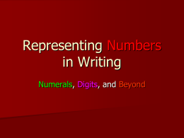 Bardolph- PowerPoint on Basic Number Rules