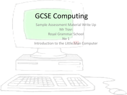 Using the Little Man Computer Simulation
