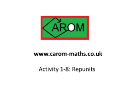 Carom 1-8: Repunits - s253053503.websitehome.co.uk