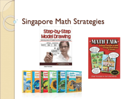 Singapore Math Strategies