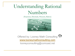 Understanding Rational Numbers
