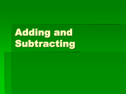 Adding and Subtracting Partial