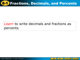 Write the decimal as a percent.
