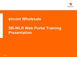 SB-WLR Training Material