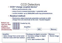 CCD Detectors - University of St Andrews