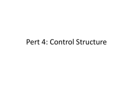 Pert 4: Control Structure