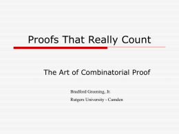 Proofs that Really Count: The Art of Combinatorial Proof