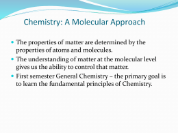 Ch. 1 Introduction: Matter and Measurement