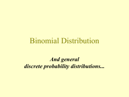 Binomial distribution - Pennsylvania State University