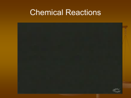 Chemical Reactions - Johnston County Schools