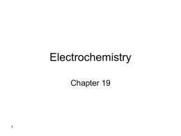 Electrochemistry - Professor Monzir Abdel