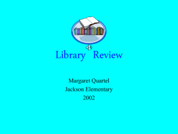 Library Review - Plano Independent School District
