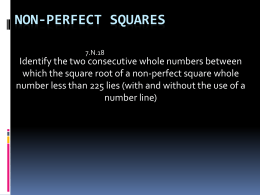 Perfect Squares - HenkelsMath.com