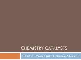 Chemistry catalysts - Laurens County School District