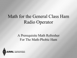 Math for the Ham Radio Operator