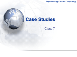 Case Studies - Faculty of Science, HKBU