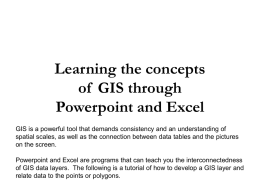 Powerpoint Presentations to mimic GIS