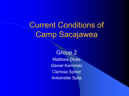 Current Conditions of Camp Sacajawea