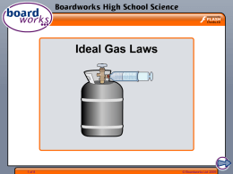 Ideal Gas Laws - Sierra Vista Chemistry
