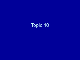 Topic 10