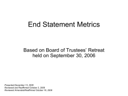 End Statement Metrics 10-16-09