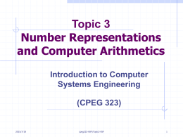 Lecture 6 Instruction Set Architectures