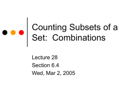 Counting - H-SC