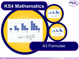 A3 Formulae - Haringeymath's Blog