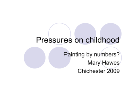 Pressures on childhood - Diocese of Chichester