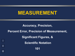 II. Units of Measurement