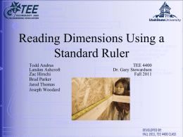 Reading Dimensions Using a Standard Ruler