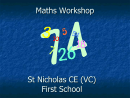Maths Workshop