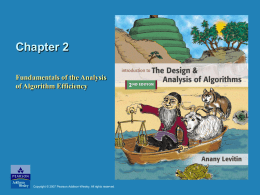 Chapter 2: Fundamentals of the Analysis of Algorithm