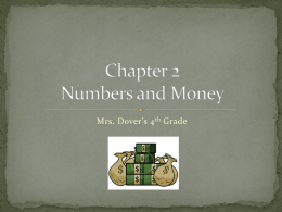 Chapter 2 Numbers and Money