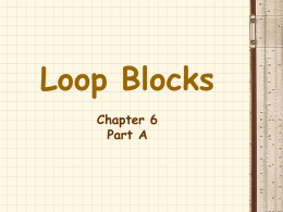 Loop Blocks - Distance Learning 101