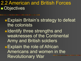 1.7 American and British Forces