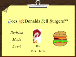 Doe McDonalds Sell Cheese Burgers??