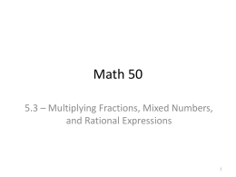 Math 71 – 1.1