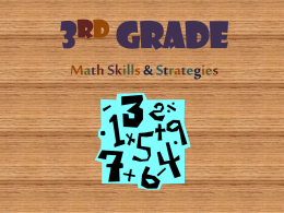 3rd Grade Math Targets - Davis School District