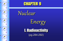 I. Radioactivity