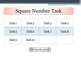 30 Squares Task