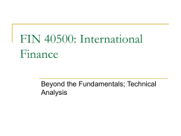 Beyond the Fundamentals: Technical Analysis