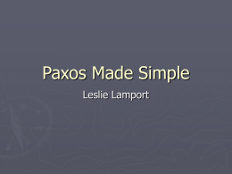 Paxos made simple
