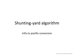 Shunting-yard algorithm
