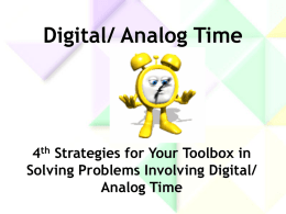 Digital/ Analog Time