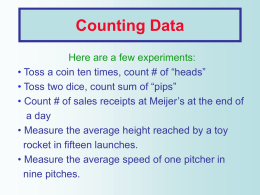 Counting Data