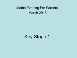 Maths KS1 - Claverley Primary School