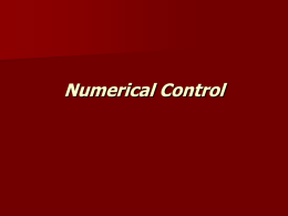 1 Numerical Control