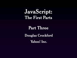 3 - jsmvhs - Douglas Crockford