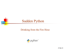 Sudden Python